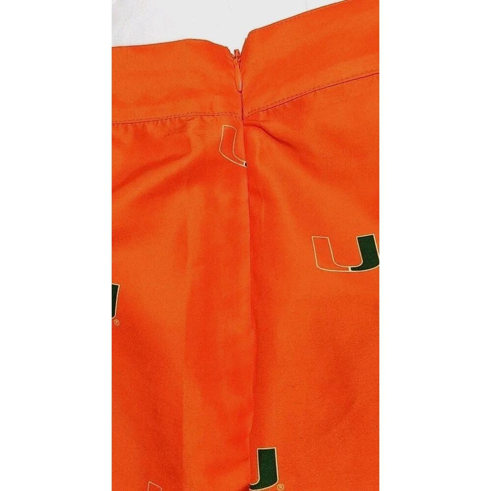 Women's University of MIAMI HURRICANES Orange Skirt - Size 2 - Picture 4 of 6